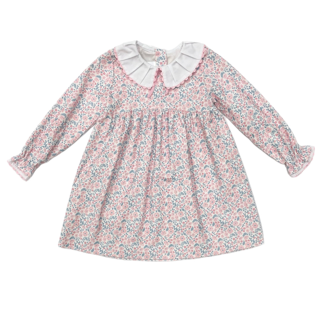 Love George Pink Cord Floral Dress