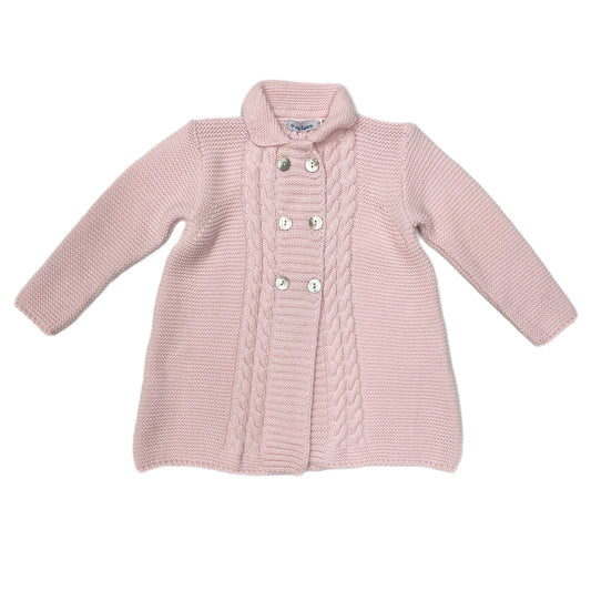 Mi Lucero Double Breasted Coat-Pink