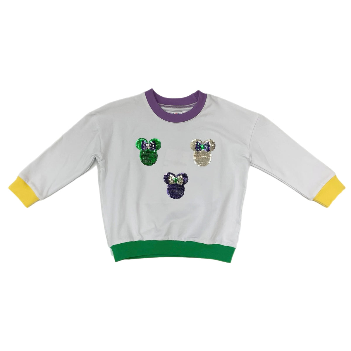 Lulu Bebe Mardi Gras Tri Minnie L/S Shirt