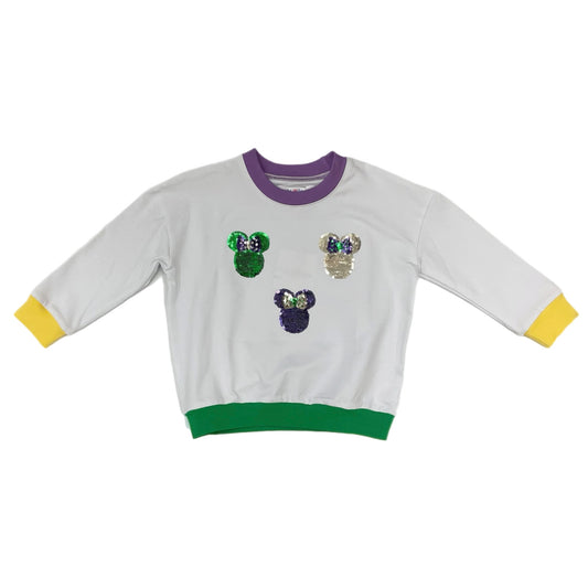 Lulu Bebe Mardi Gras Tri Minnie L/S Shirt