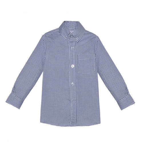 RN Arthur Button Down Shirt-Navy Square