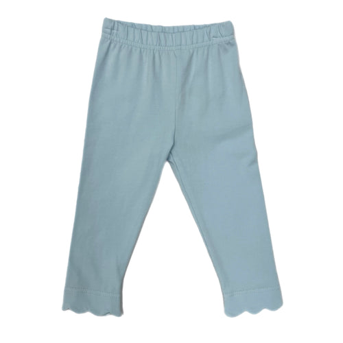 Sage & Lilly Scallop Leggings-Blue