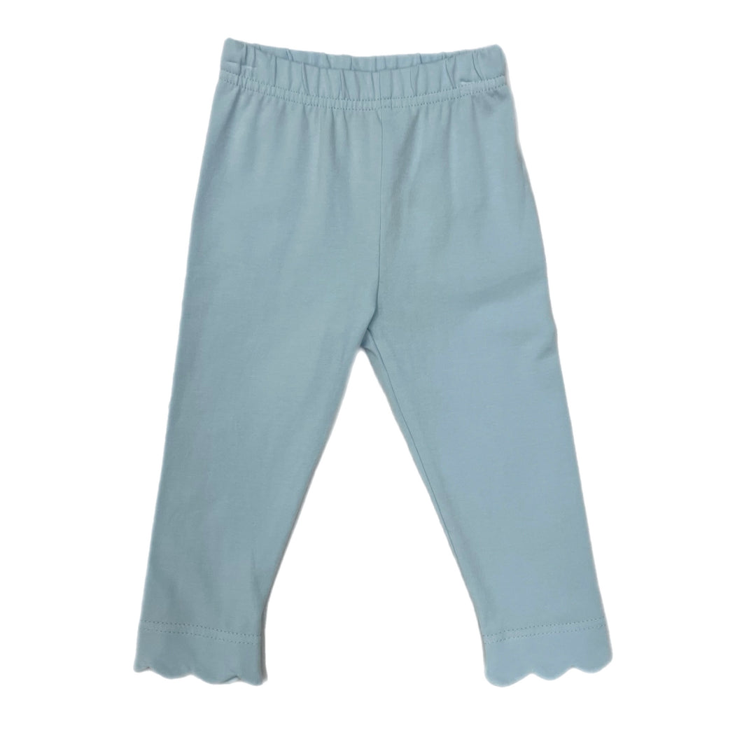 Sage & Lilly Scallop Leggings-Blue