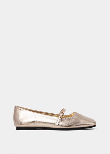 Shu Shop Adele Mini Gold Ballet Flat
