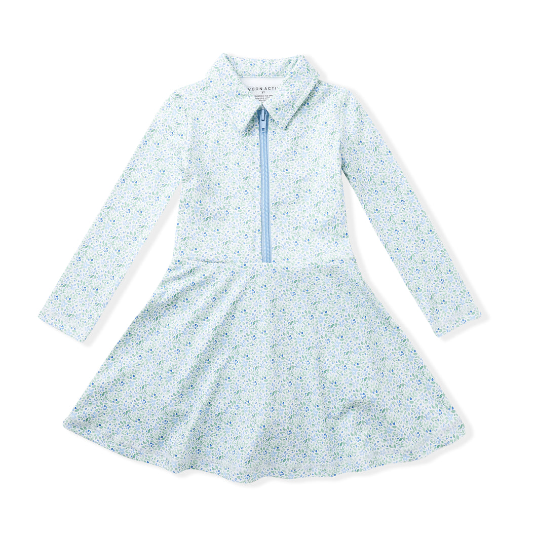 Swoon Baby L/S Floral Collared Tennis Dress