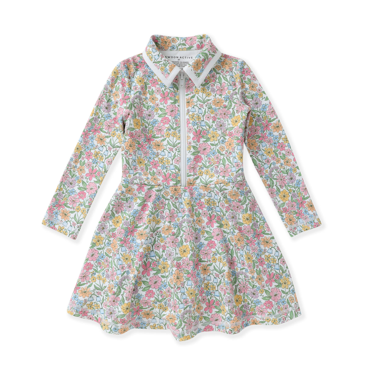 Swoon Baby Boho Floral L/S Tennis Dress