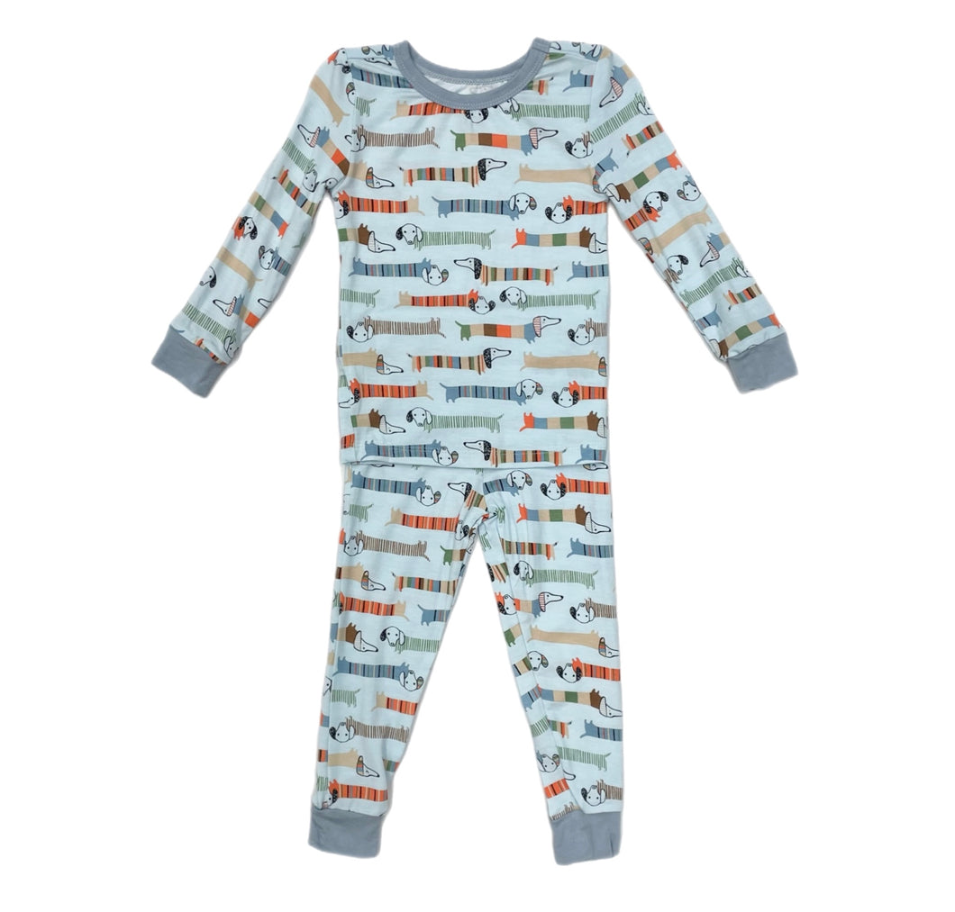 Little Me Dog Print Bamboo PJ