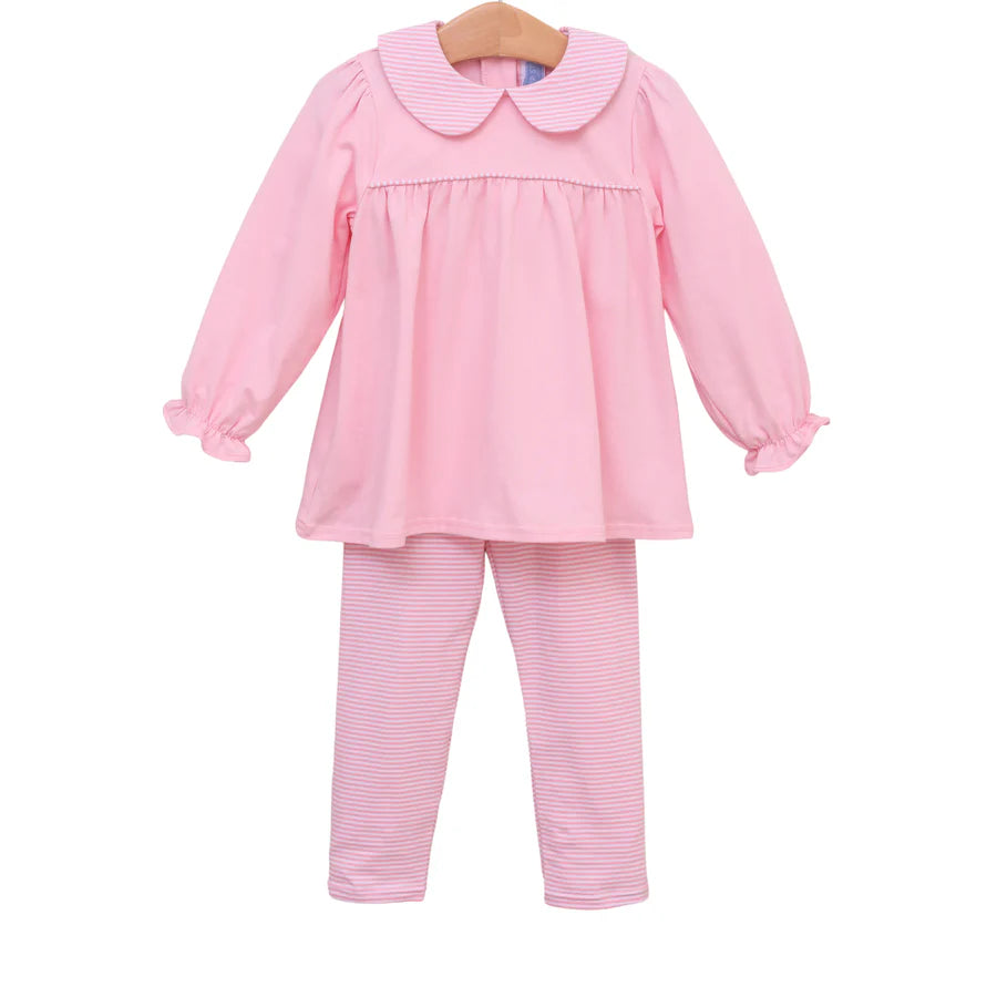 Trotter Street Abigail Pant Set-Lt. Pink