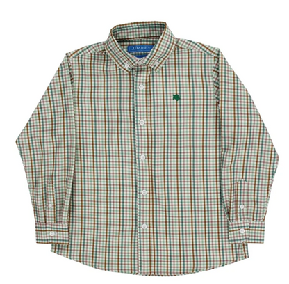 Bailey Boys Performance Button Down Shirt, Acorn Plaid