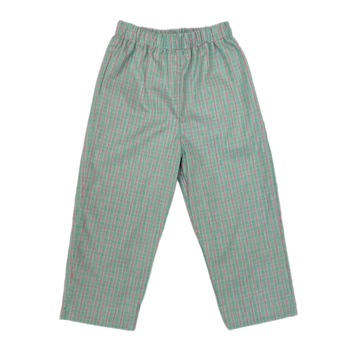 Petit Bebe Red/Green Plaid Pants