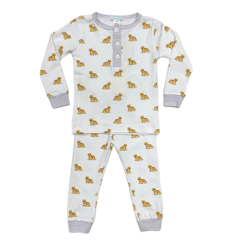 Lulu Bebe Pima Tiger 2pc Pajama