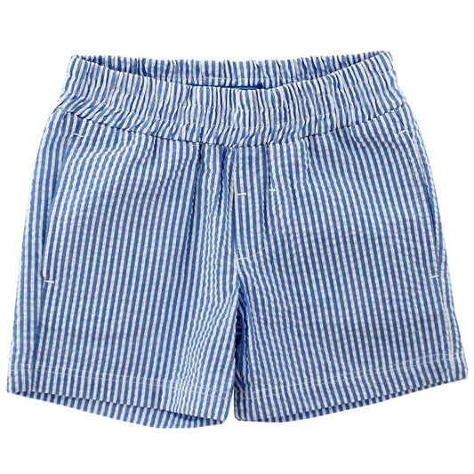 Bailey Boys Blue Seersucker Pull on Short