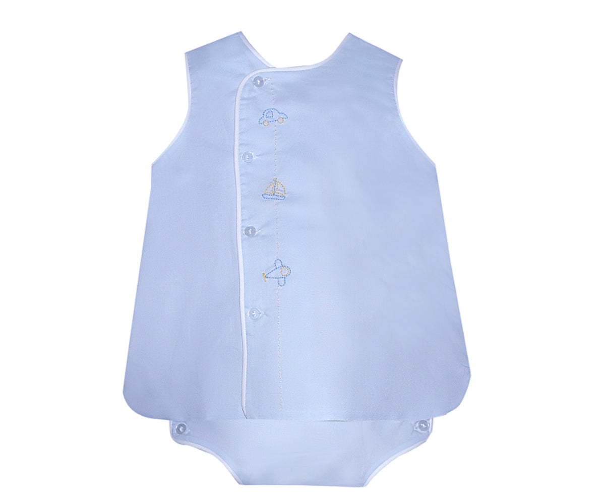 Baby Sen Blue Vehicle Boy Diaper Set