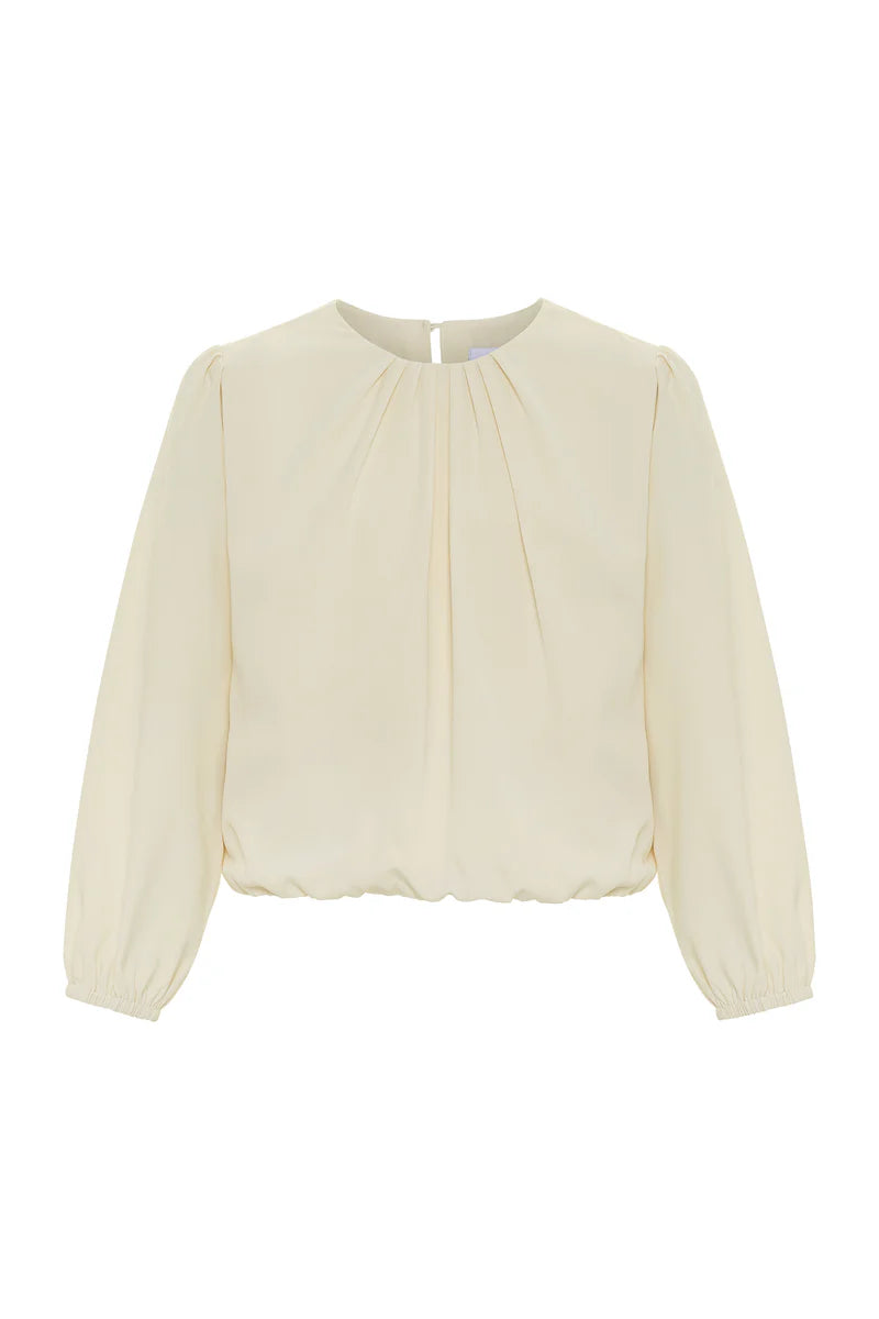 Pleat Wren  Top-Whip Cream