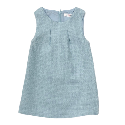 Lulu Bebe Amelia Tweed Sleeveless Dress-Lt. Blue