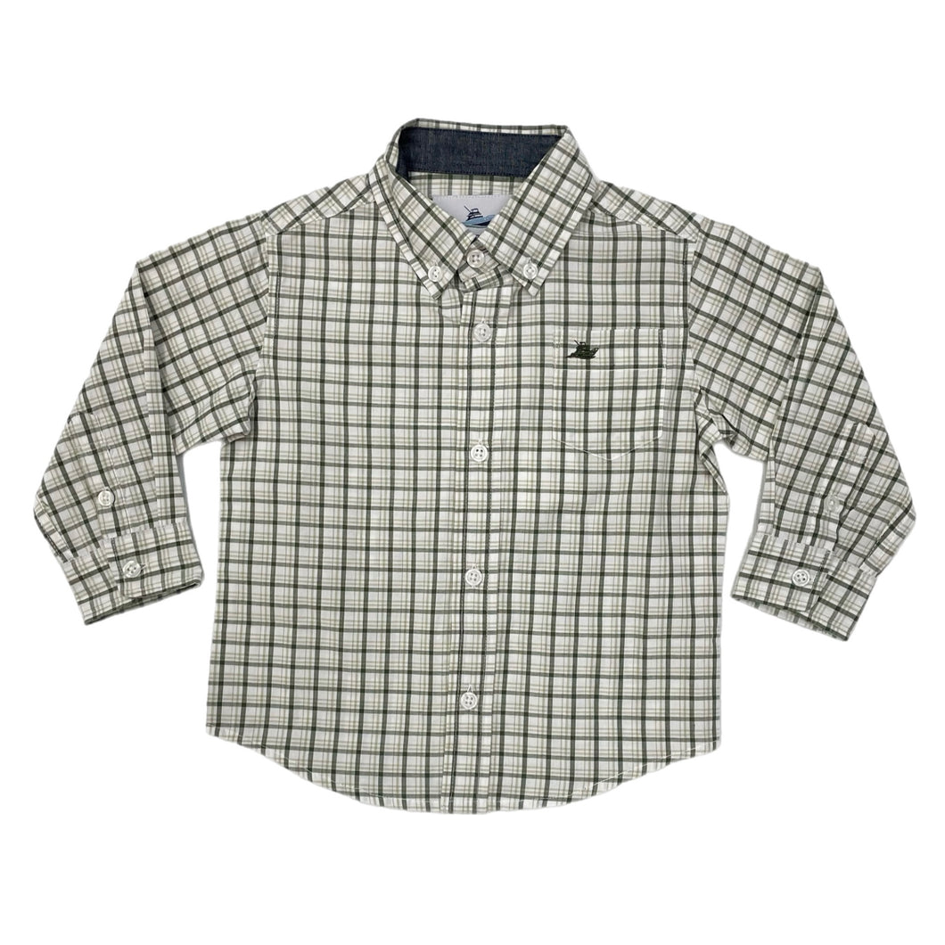 Southbound Green/Shadow Dress Shirt