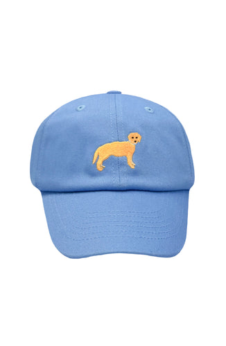 Bits & Bows Golden Retriever Hat-Lt. Blue
