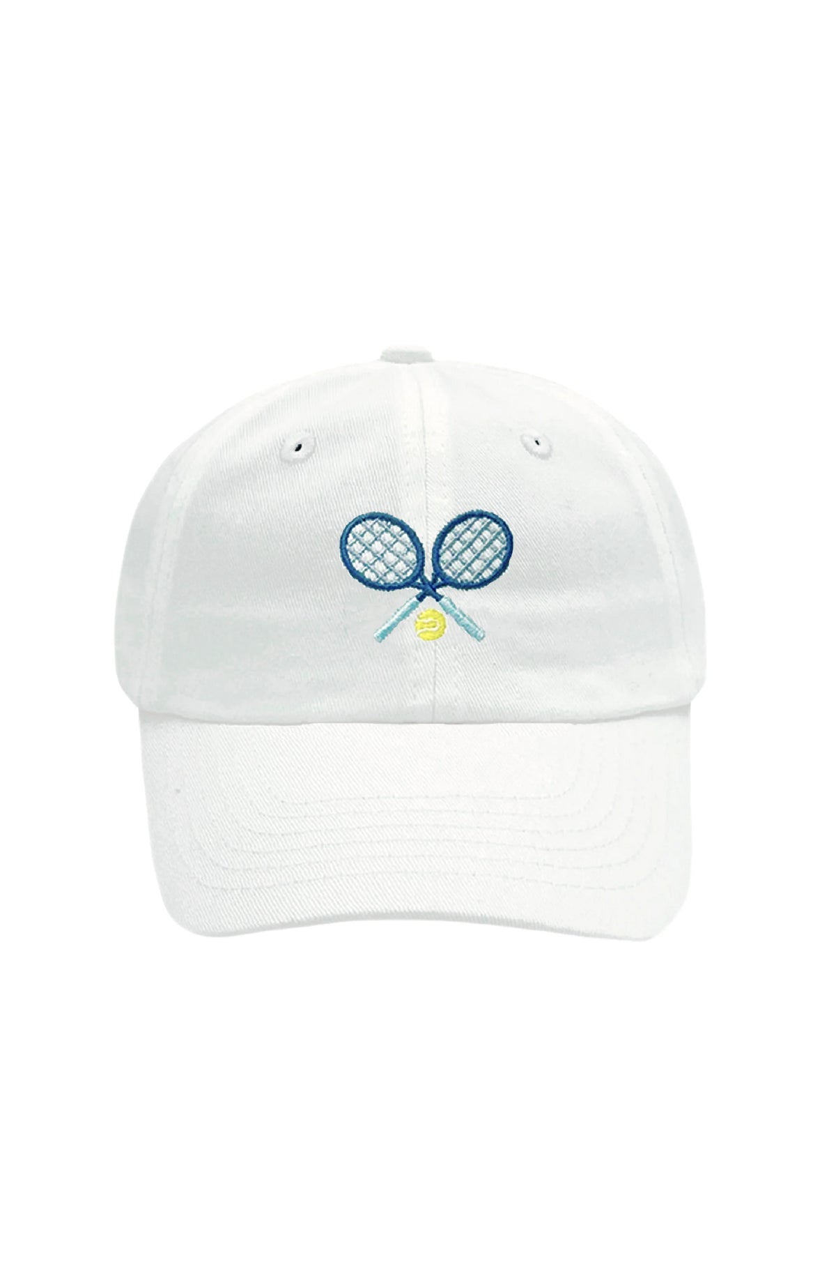 Bits & Bows Tennis Hat-White