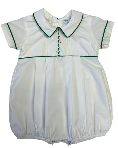 Lulu Bebe Blake Christmas Bubble w/ Green Piping