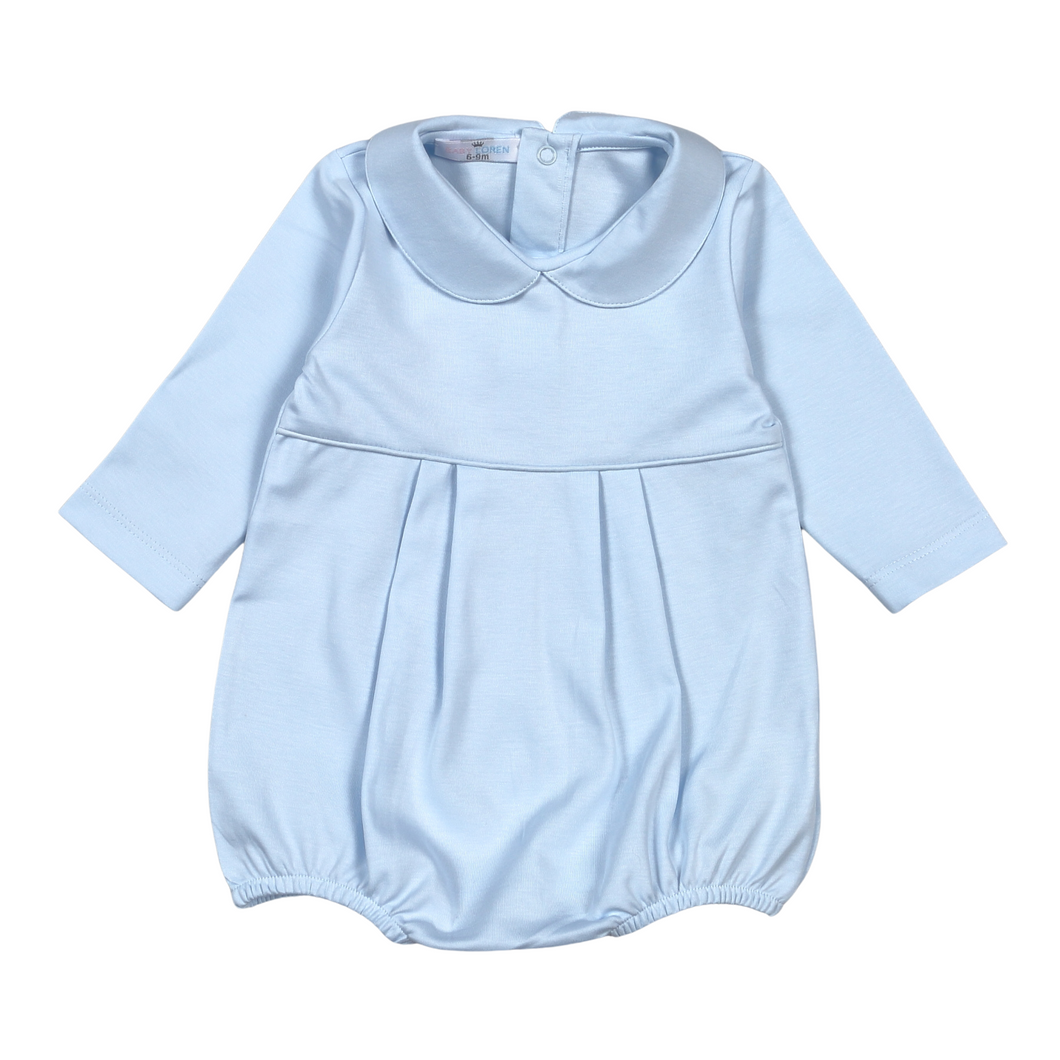 Baby Loren Blue Pima L/S Bubble