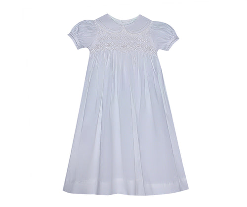 RN Riley Girl Smocked Baptism Gown