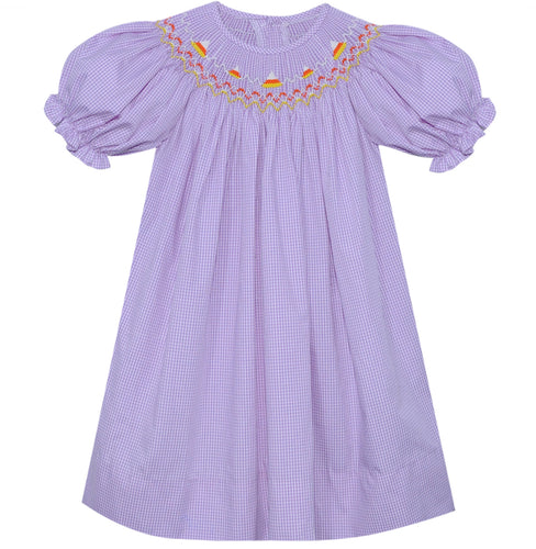 RN Georgette Candy Corn Bishop-Purple