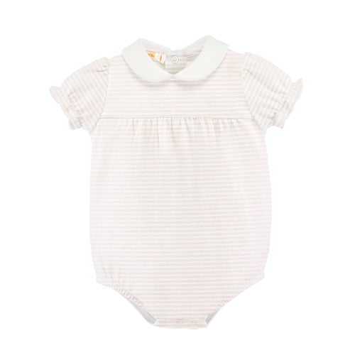 BCC Pink Stripes Bubble with Collar