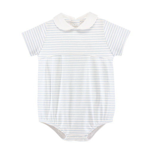 BCC Light Blue Stripes Bubble with Collar
