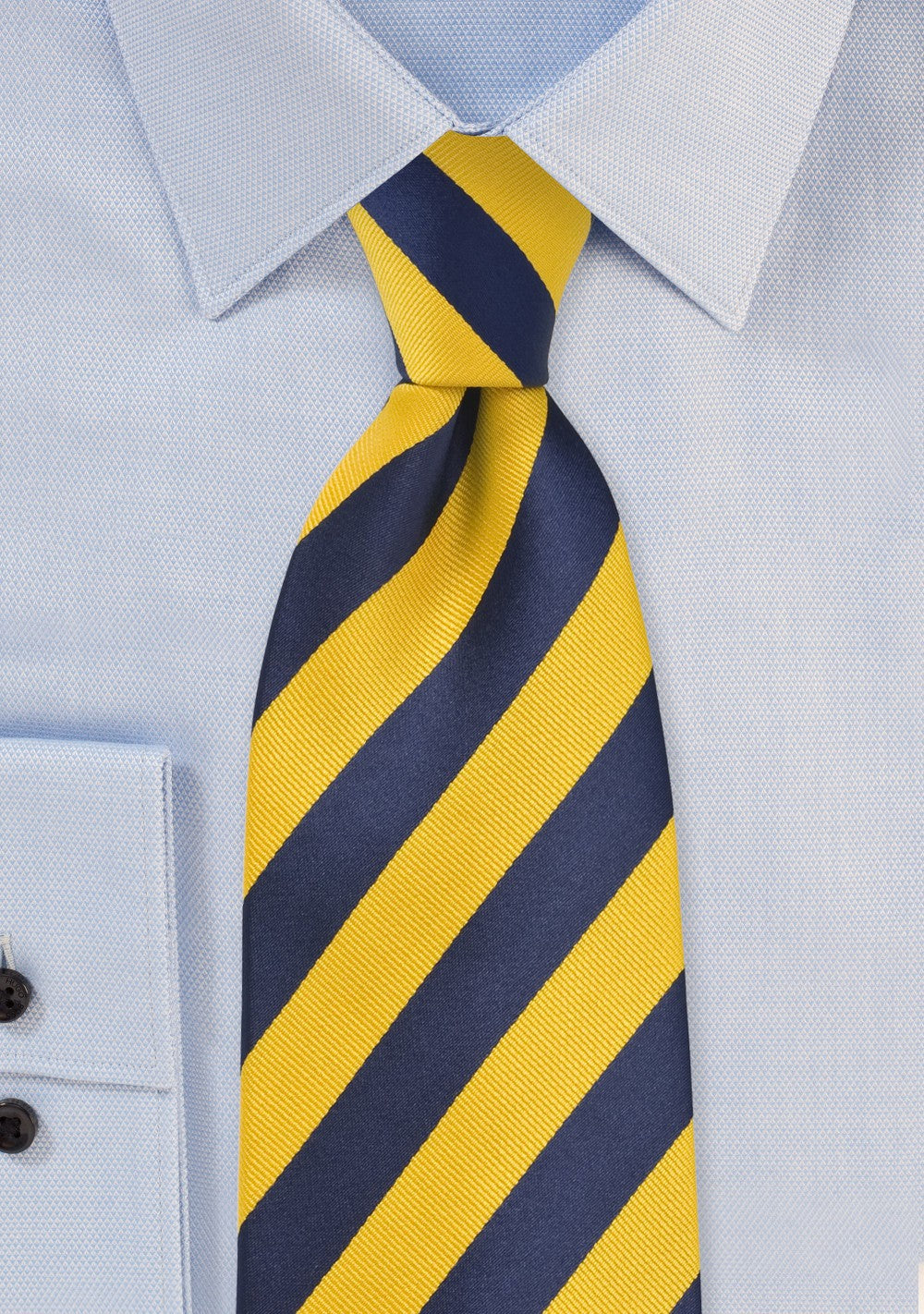 Blue and Yellow Stripe Tie