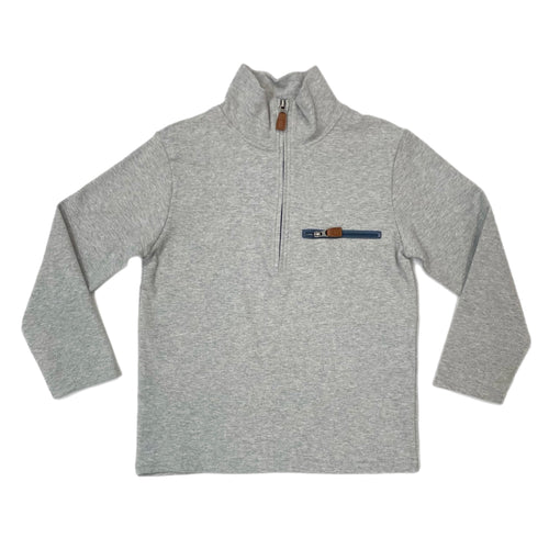 Millie Jay Kingston 1/4 Zip Pullover-Grey