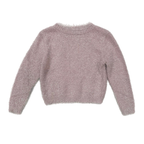 Little Olin Pink Fuzzy Sweater