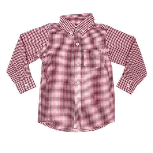 RN Arthur Brother Button Down Shirt-Red Square