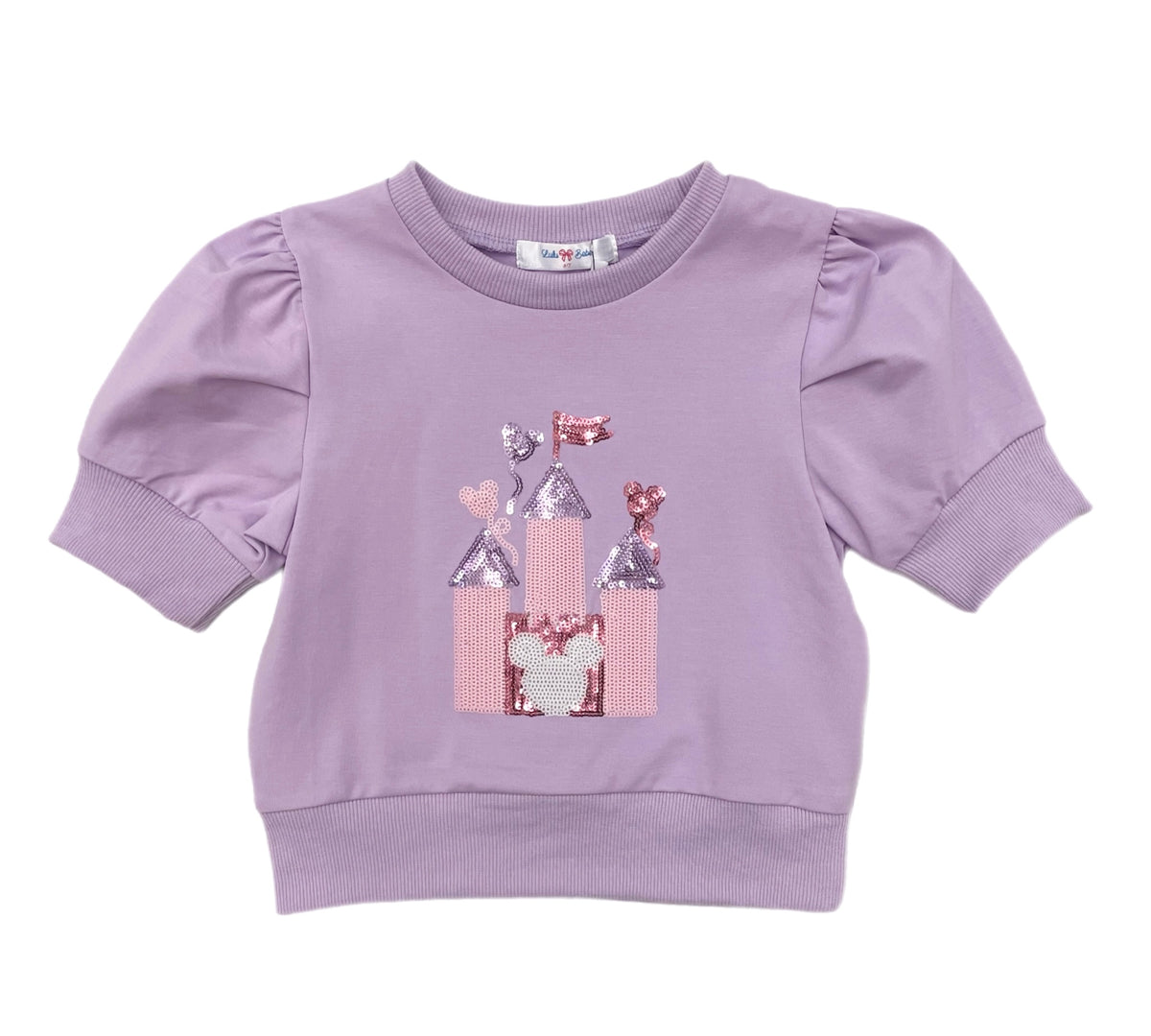 Lulu Bebe Lavender Castle Sequin Shirt
