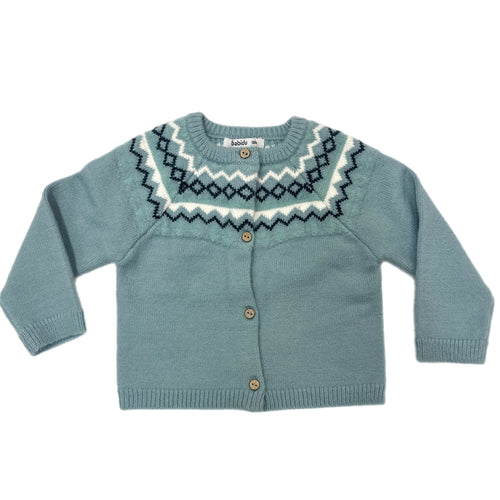 Babidu Blue Fairisle Sweater