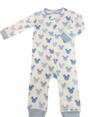 La Luna Mickey Footless Pajama-Blue