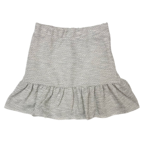 Little Olin Black/Silver Tweed Ruffle Skirt