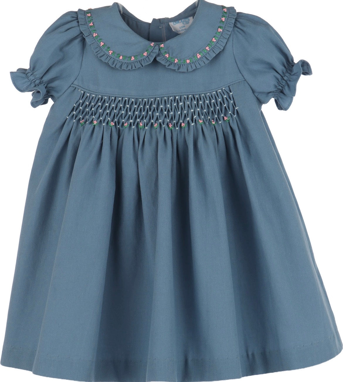 Luli & Me Fall Garden Dress-Deep Blue