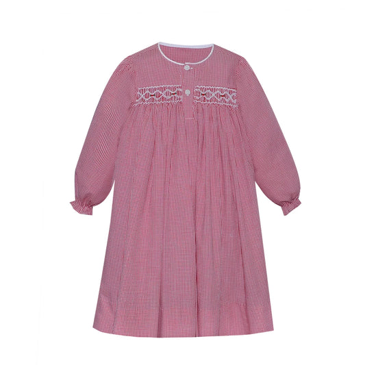 Claire Smocked Gingham Nightgown