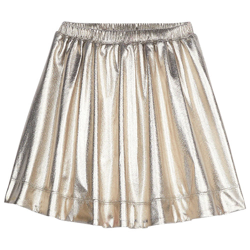 Bisby Circle Skirt-Gold Lame