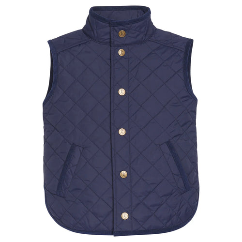 LE Classic Quilted Vest-Navy