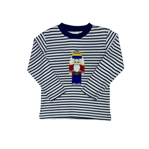 Zuccini Nutcracker Harry's Tee-Navy Stripe