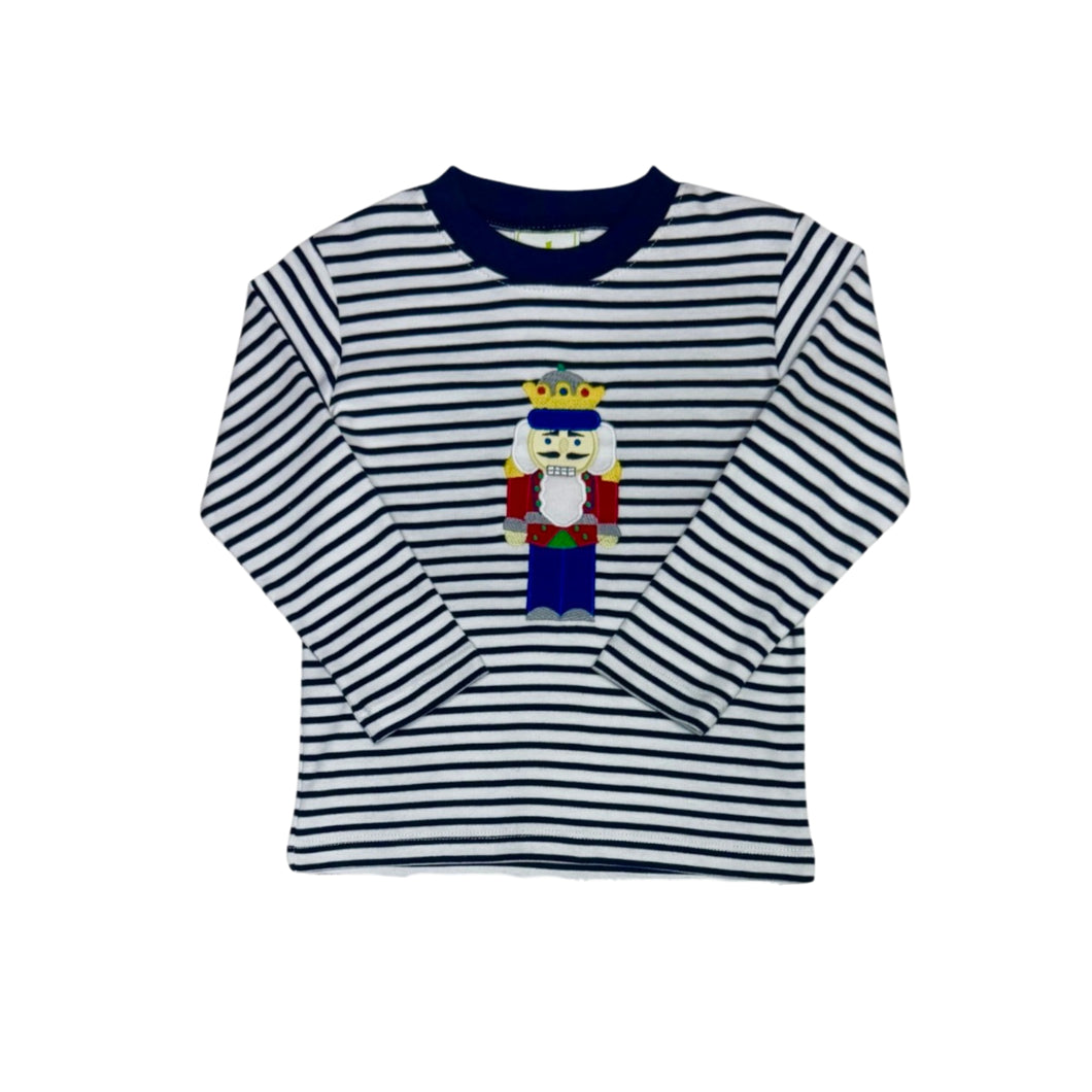 Zuccini Nutcracker Harry's Tee-Navy Stripe