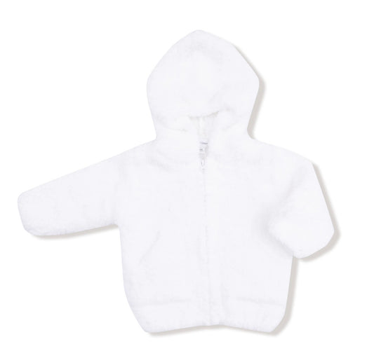 Angel Dear Chenille - White Hooded Jacket
