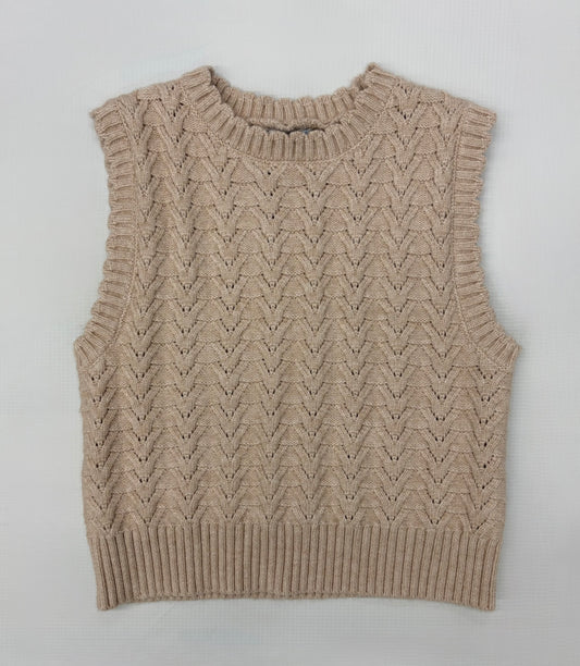 Mayoral Knitted Vest-Beige