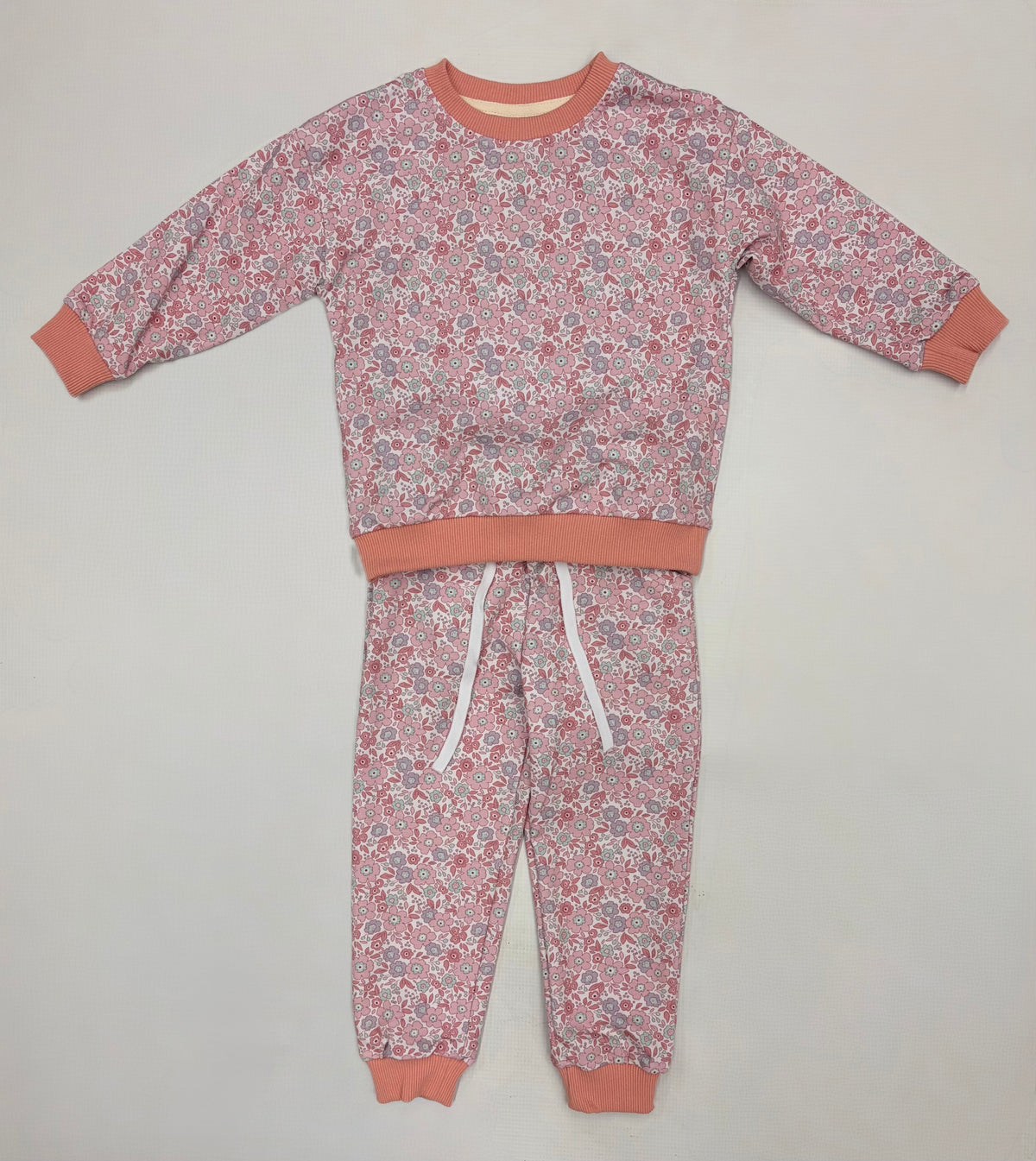 Mauve Floral Jogger Set