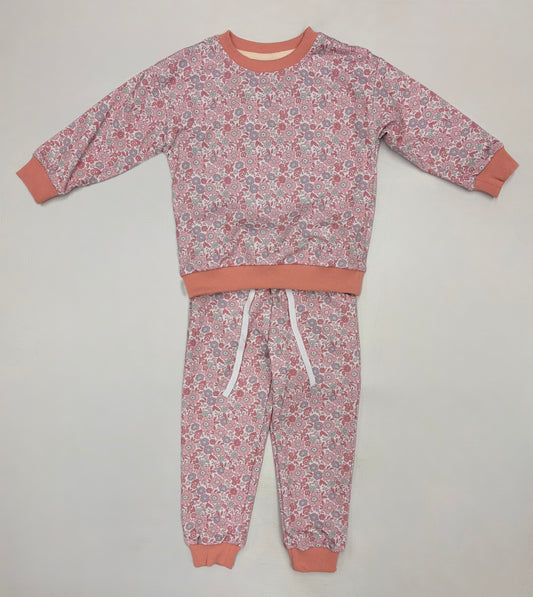 Mauve Floral Jogger Set