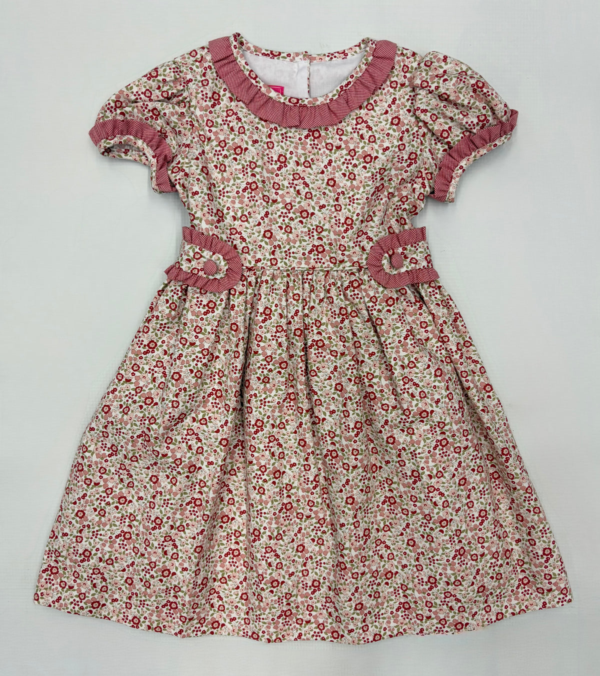 C&C Red Floral Smocked Dress