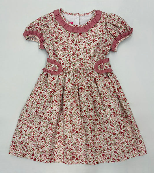 C&C Red Floral Smocked Dress