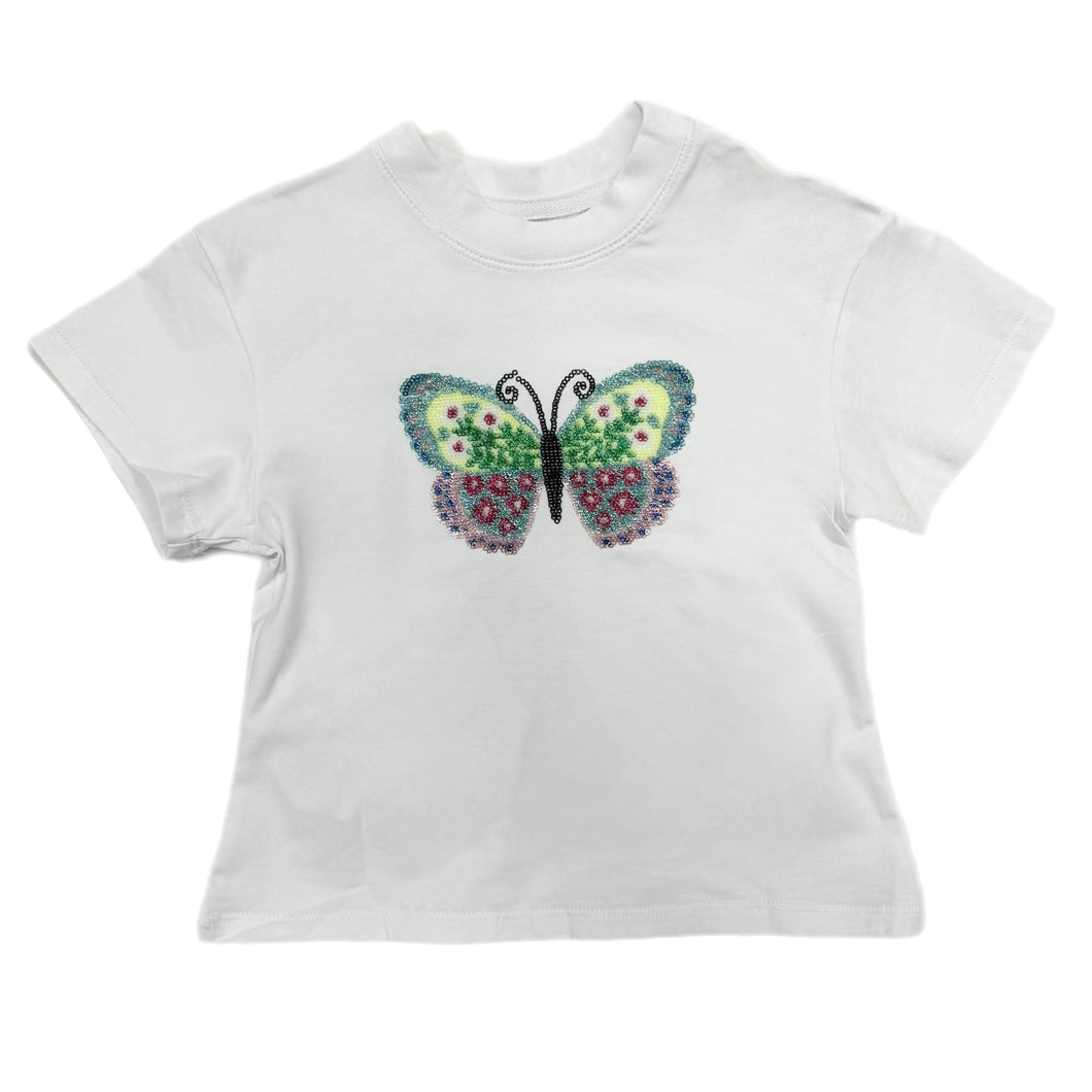 Azarhia Sequin Butterfly Boxy Tee