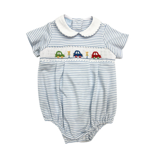 Petit Bebe Blue Stripe Car Bubble